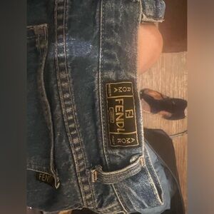 Vintage Fendi Denim Shorts